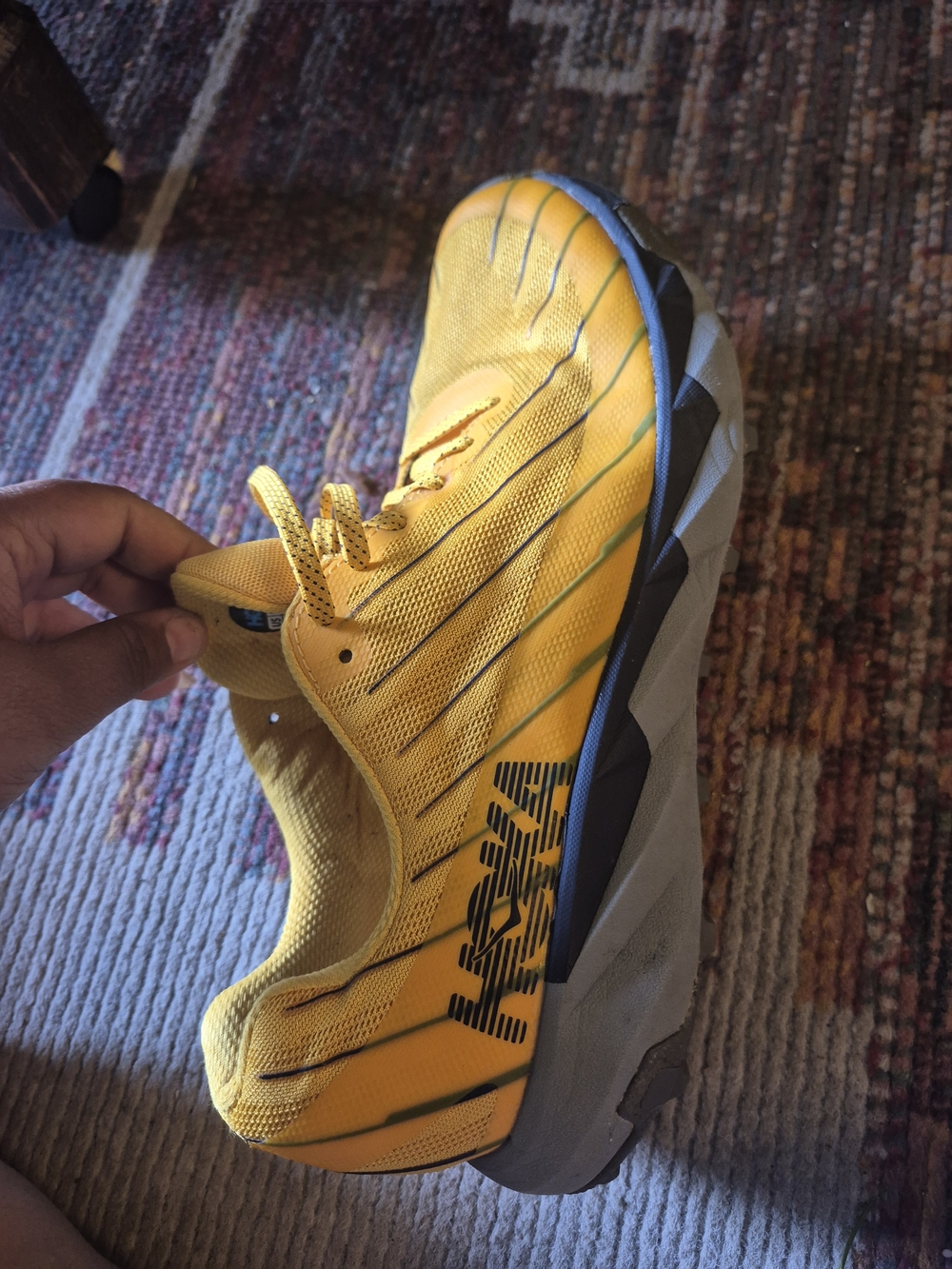 Hoka One One  Yellow Torrent Sneaker